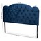 Baxton Studio Clovis ModernNavy Blue Velvet Upholstered Headboard-Queen 198-12396-ZORO - alternate 6